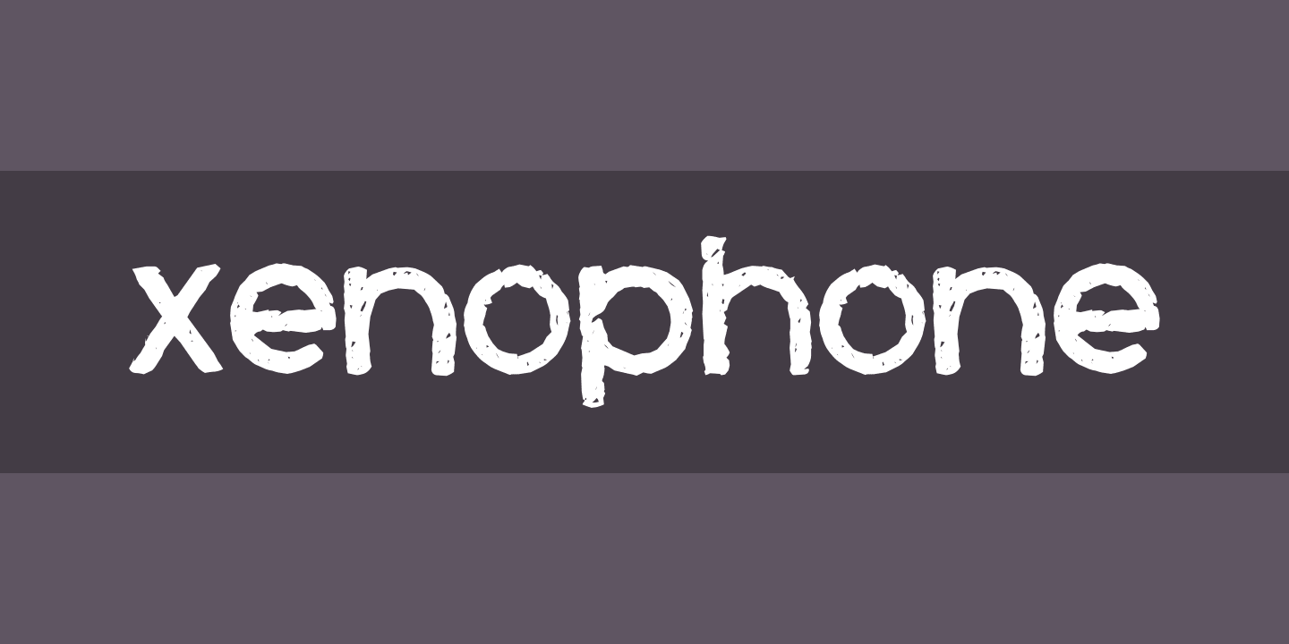 Przykład czcionki Xenophone